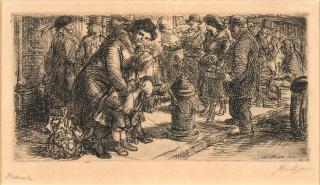 John Sloan - Sidewalk