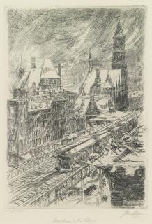 John Sloan - Snowstorm In The Village (Morse 216)