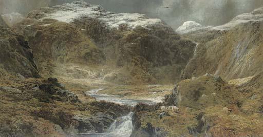 John Smart, A.R.S.A. - A Peaceful Valley In The Highlands