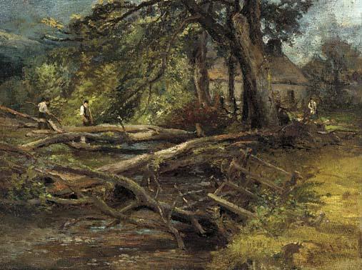 John Smart, R.S.A., R.B.A., R.S.W. - The Old Mill, Dalchongie, Strathearn