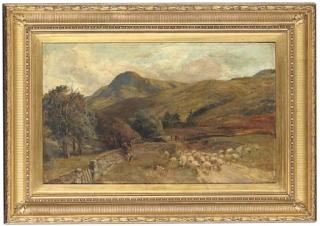 John Smart, R.S.A. - The return of the flock