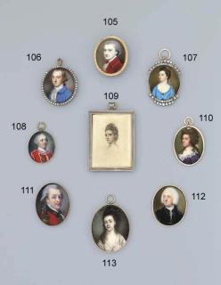 John Smart - A Young Gentleman, In Dark Grey Velvet Coat And Waistcoat, Lace Cravat, Powdered Bag Wig