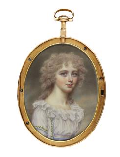 John Smart - Portrait Of A Lady, Traditionally Identified As Lady Chambers, Née Frances \'Fanny\' Wilton (1758-1839)