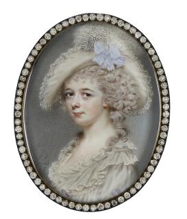 John Smart - Portrait Of Lady Oakeley, Née Helena Beatson (1762-1839)