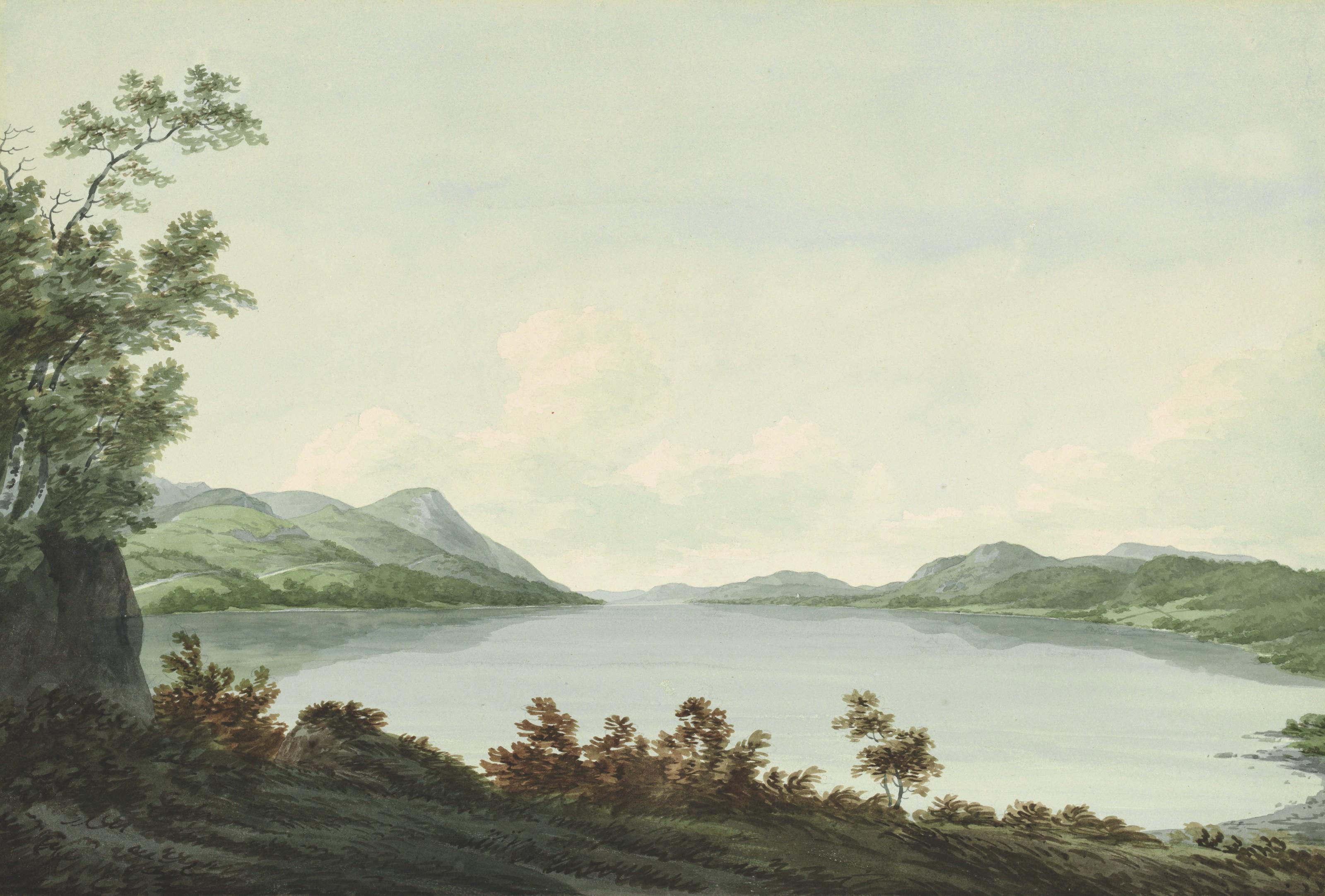 John Smith, O.W.S. - Lake Windermere from Rawlinson\'s Nab, looking down the lake