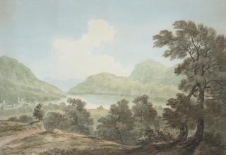 John Smith, O.W.S. - View of Lake Lugano, Switzerland