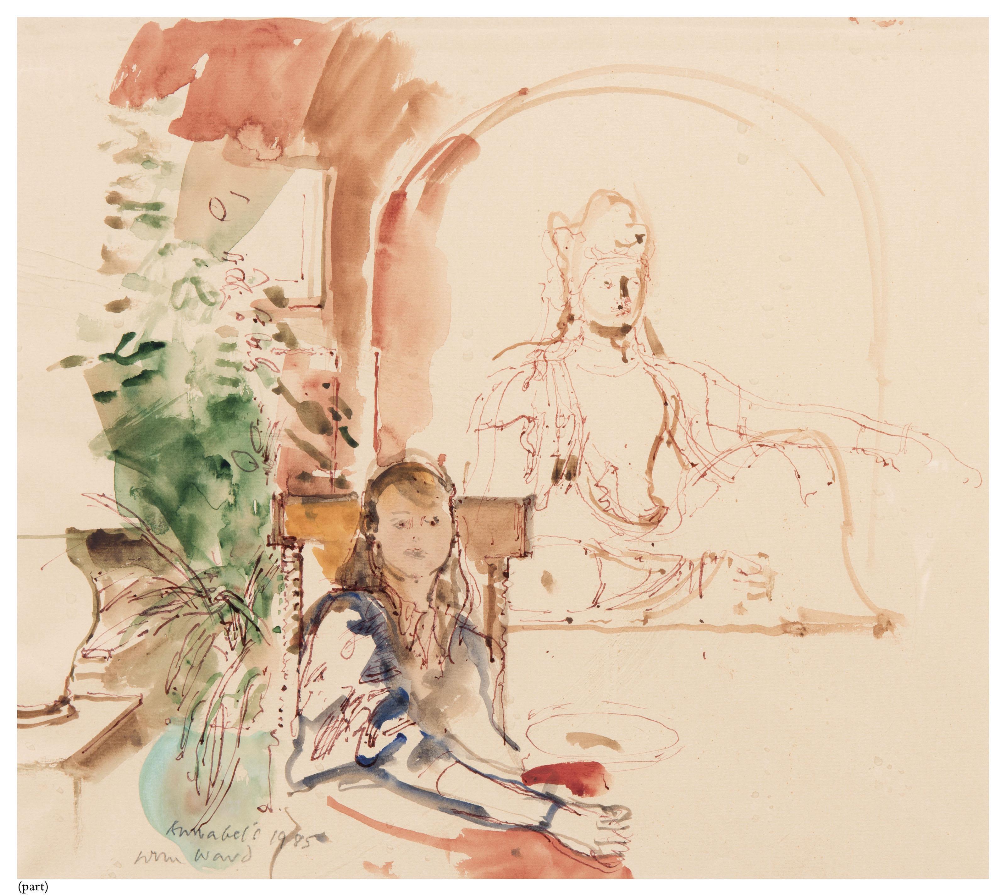 John Stanton Ward, R.A. - Annabel\'s, the Buddha room (i); Louise (ii)