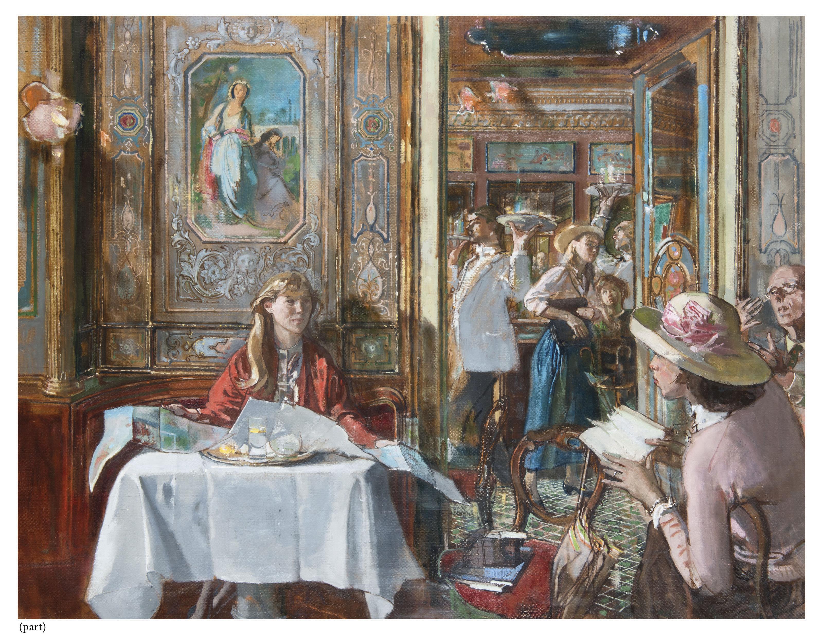 John Stanton Ward, R.A. - Interior, Florian\'s, Venice