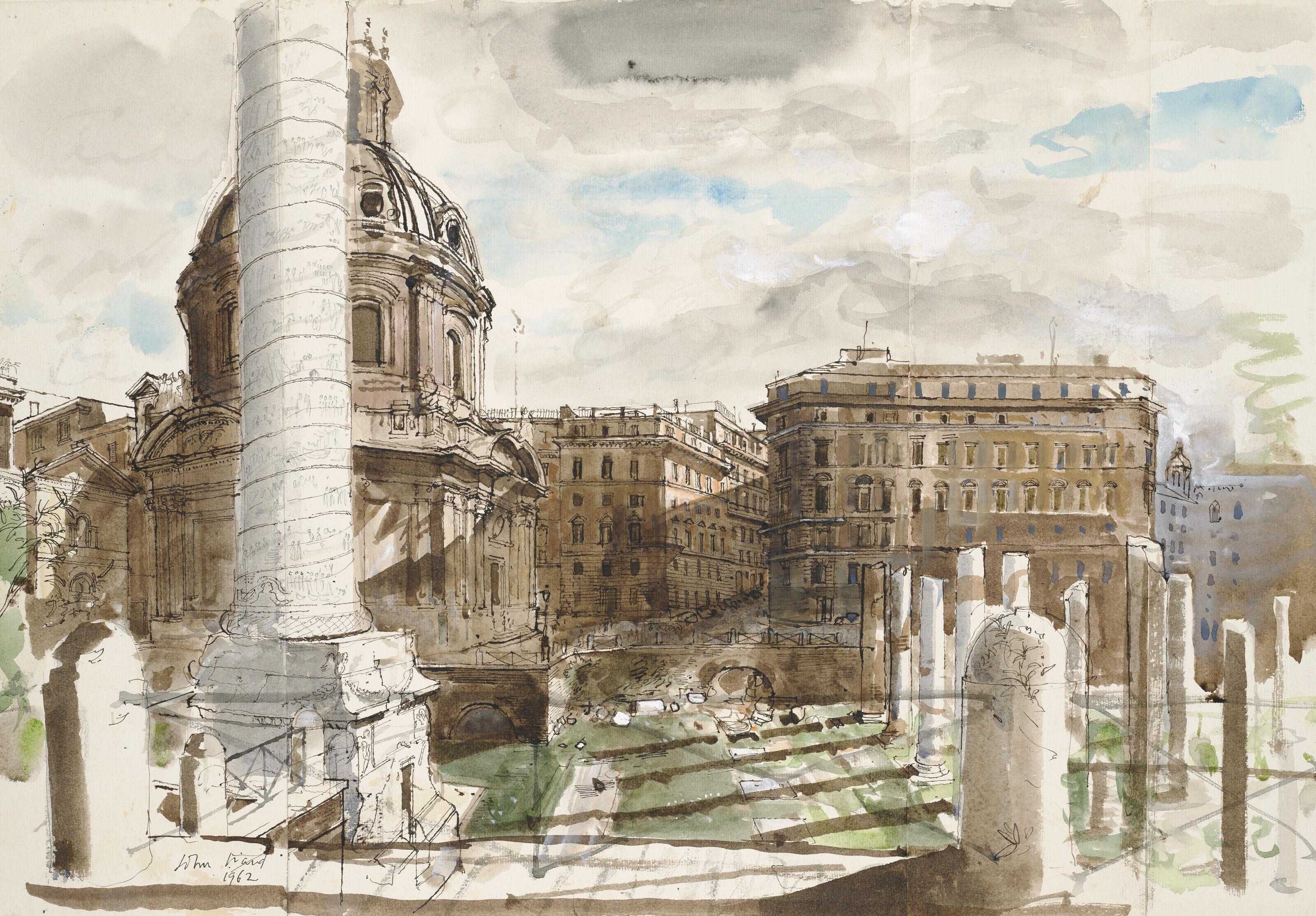 John Stanton Ward, R.A. - Trajan’s Forum, Rome