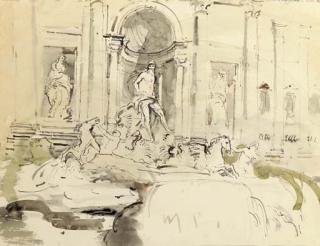John Stanton Ward - The Trevi Fountain, Rome
