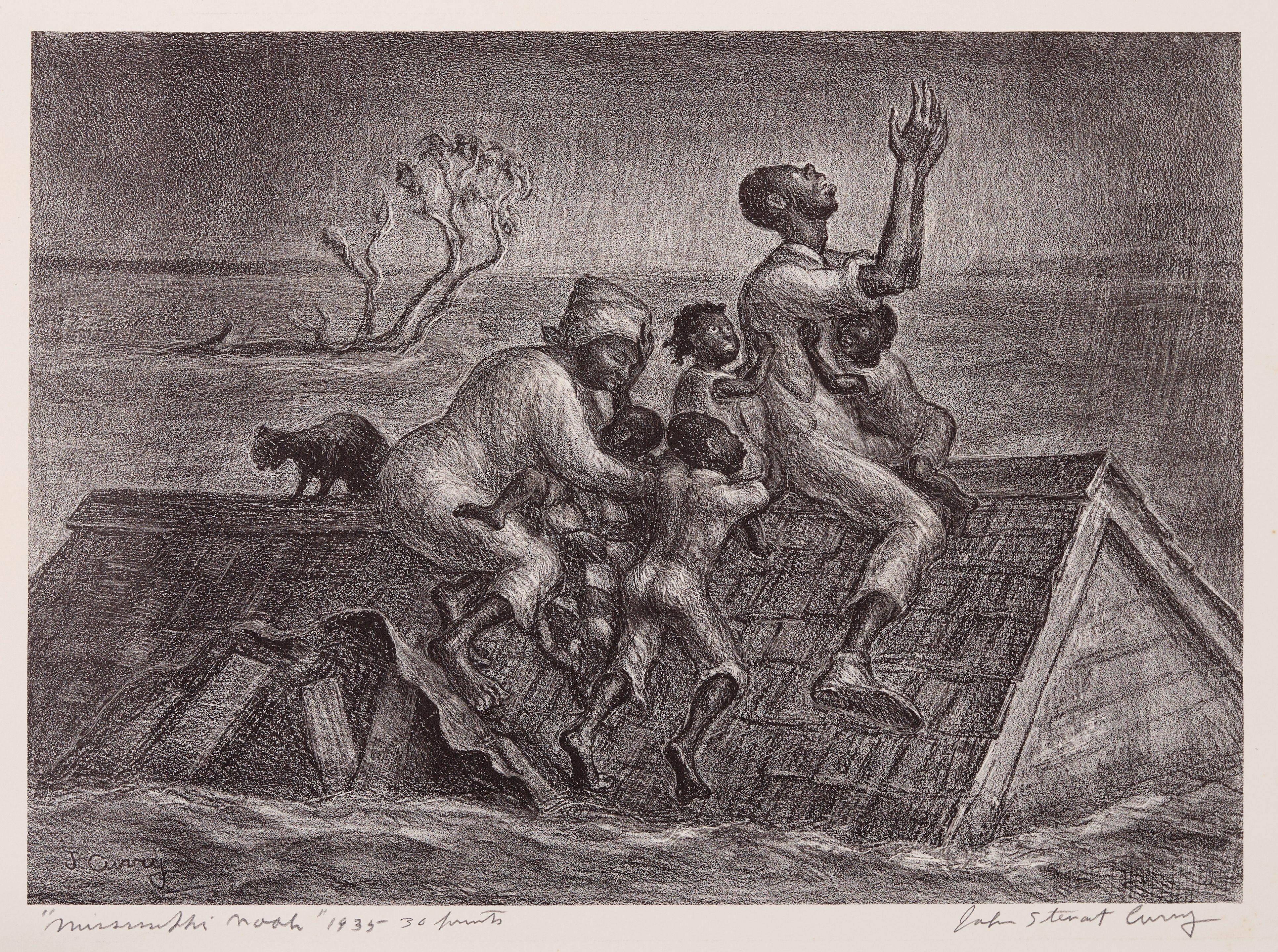 John Steuart Curry - Mississippi Noah