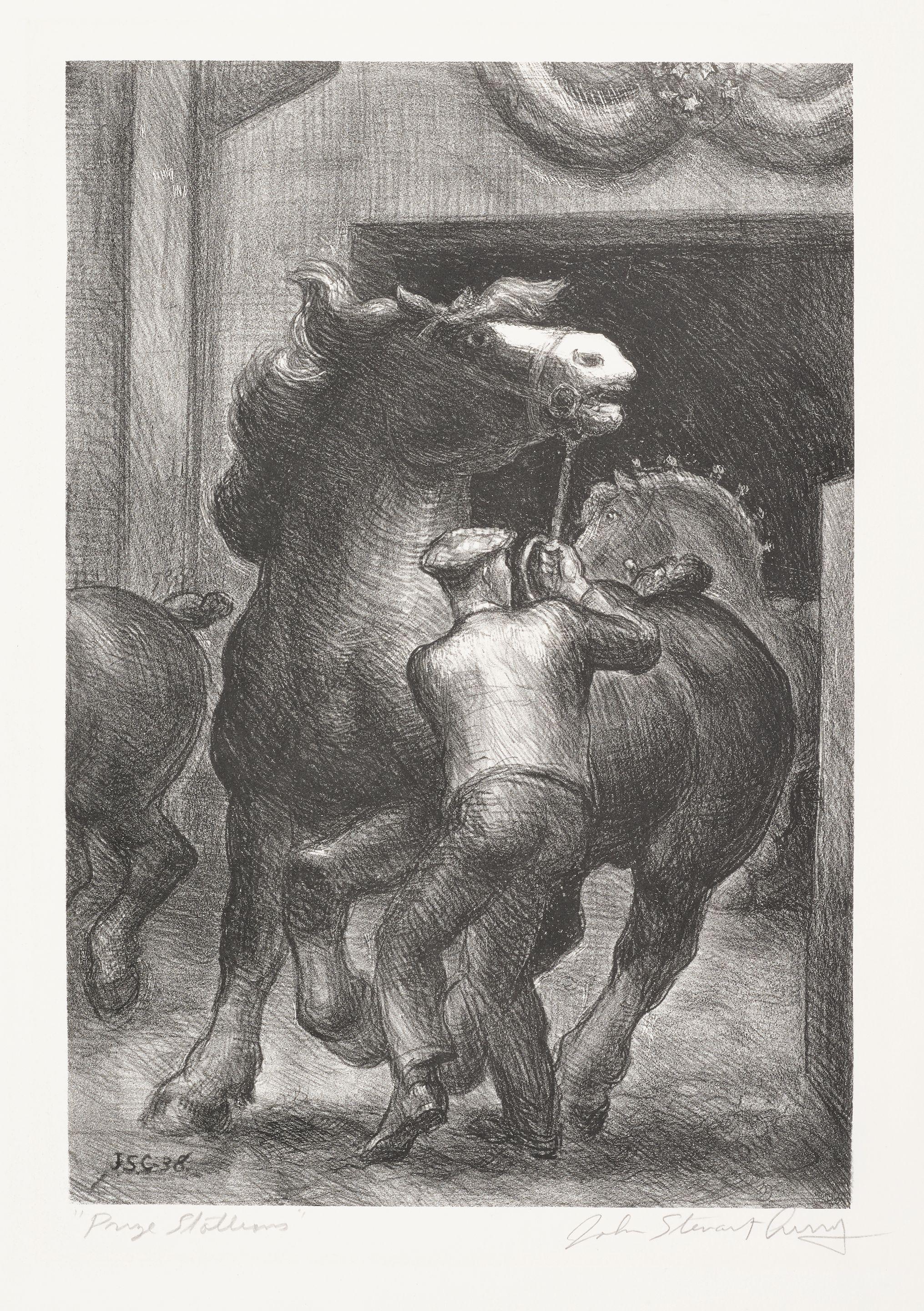 John Steuart Curry - Prize Stallion
