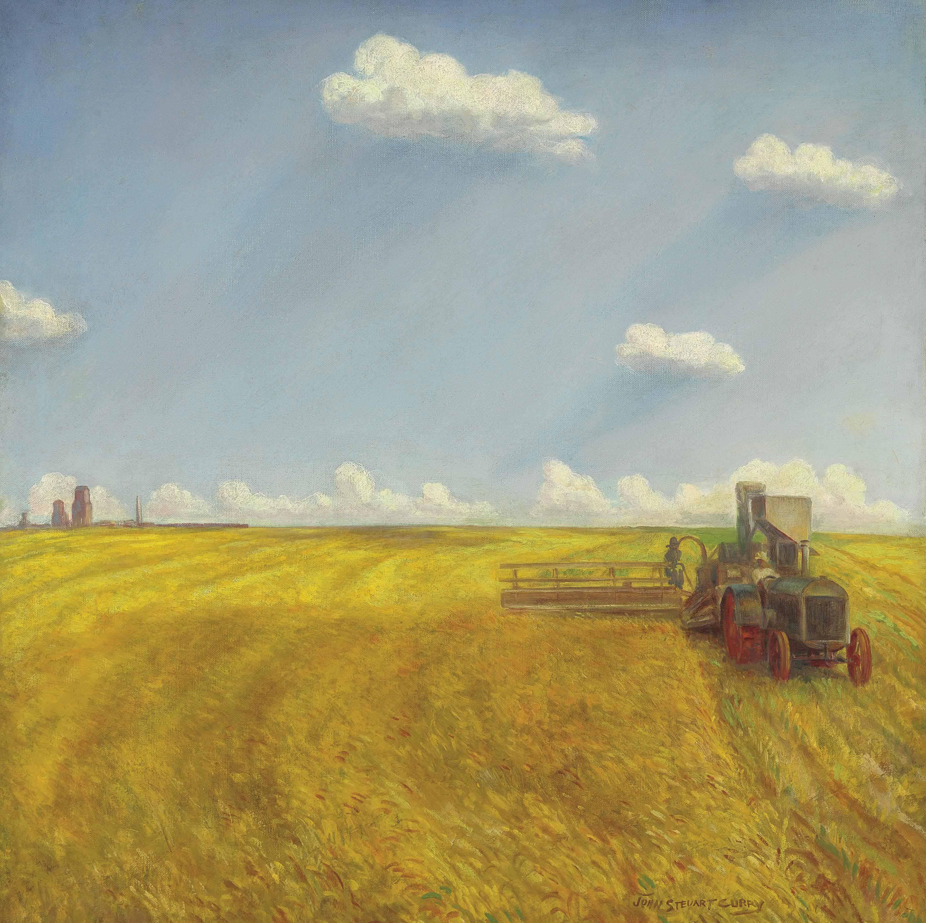 John Steuart Curry - Threshing