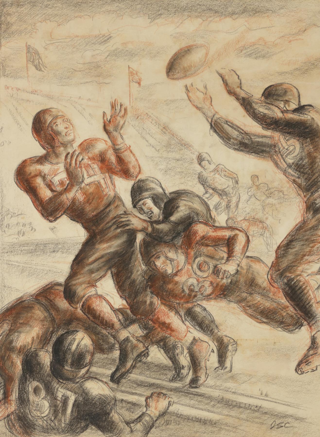 John Steuart Curry - Untitled (Touchdown Hero)