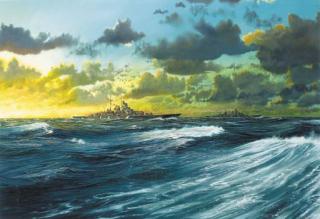 John Stewart - Bismarck and Prinz Eugen exercising in the Baltic