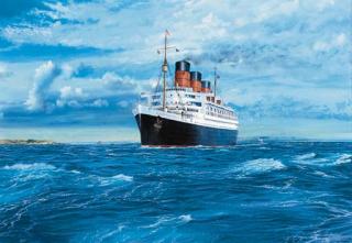 John Stewart - R.M.S. Queen Mary off the coast