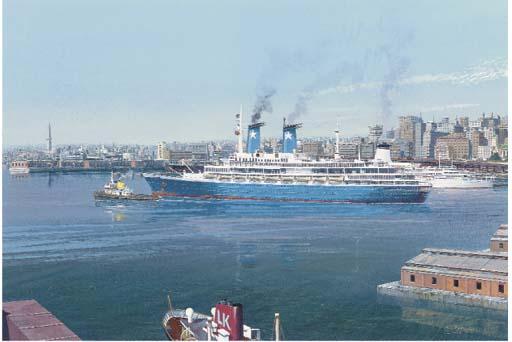 John Stewart - The Achille Laura departing from Genoa