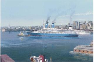 John Stewart - The Achille Laura departing from Genoa