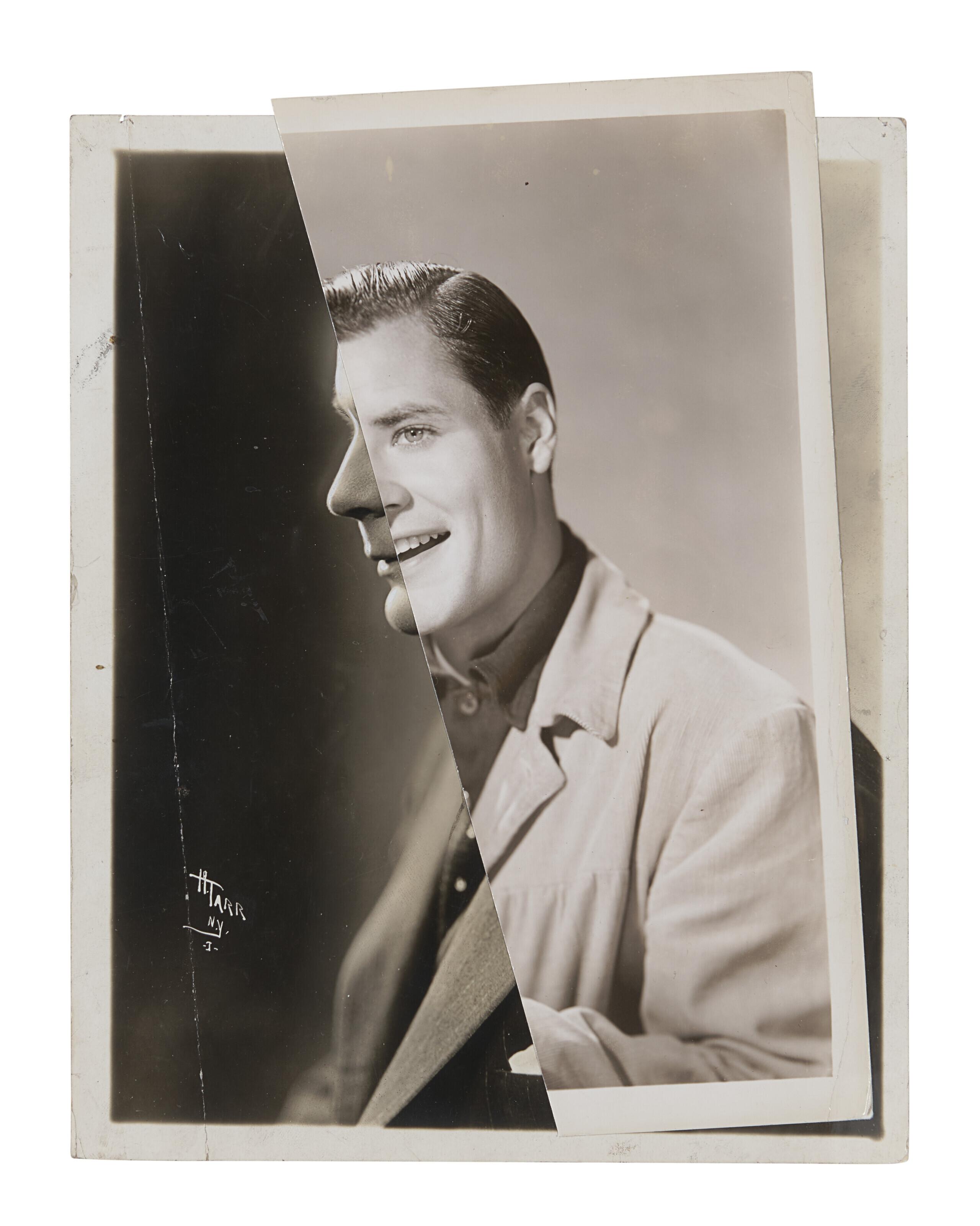 John Stezaker - He (Film Portrait Collage) III