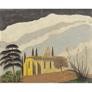 John Storrs - Church On A Hill In Chantecaille