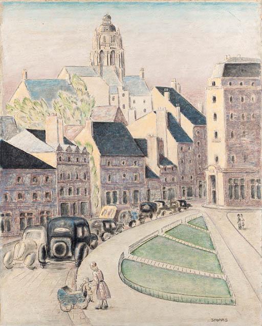 John Storrs - Cityscape at Dusk