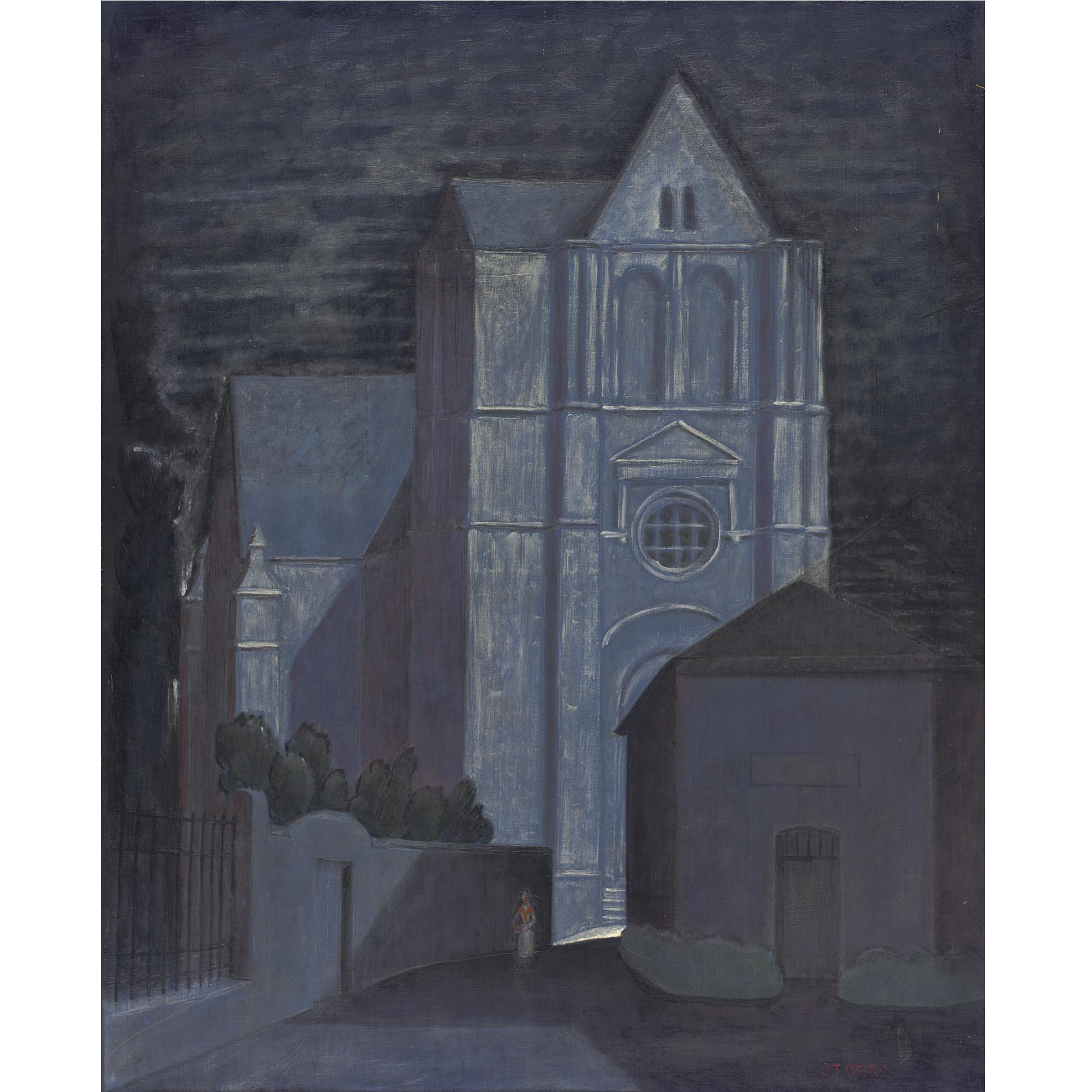 John Storrs - View Of A Church By Night