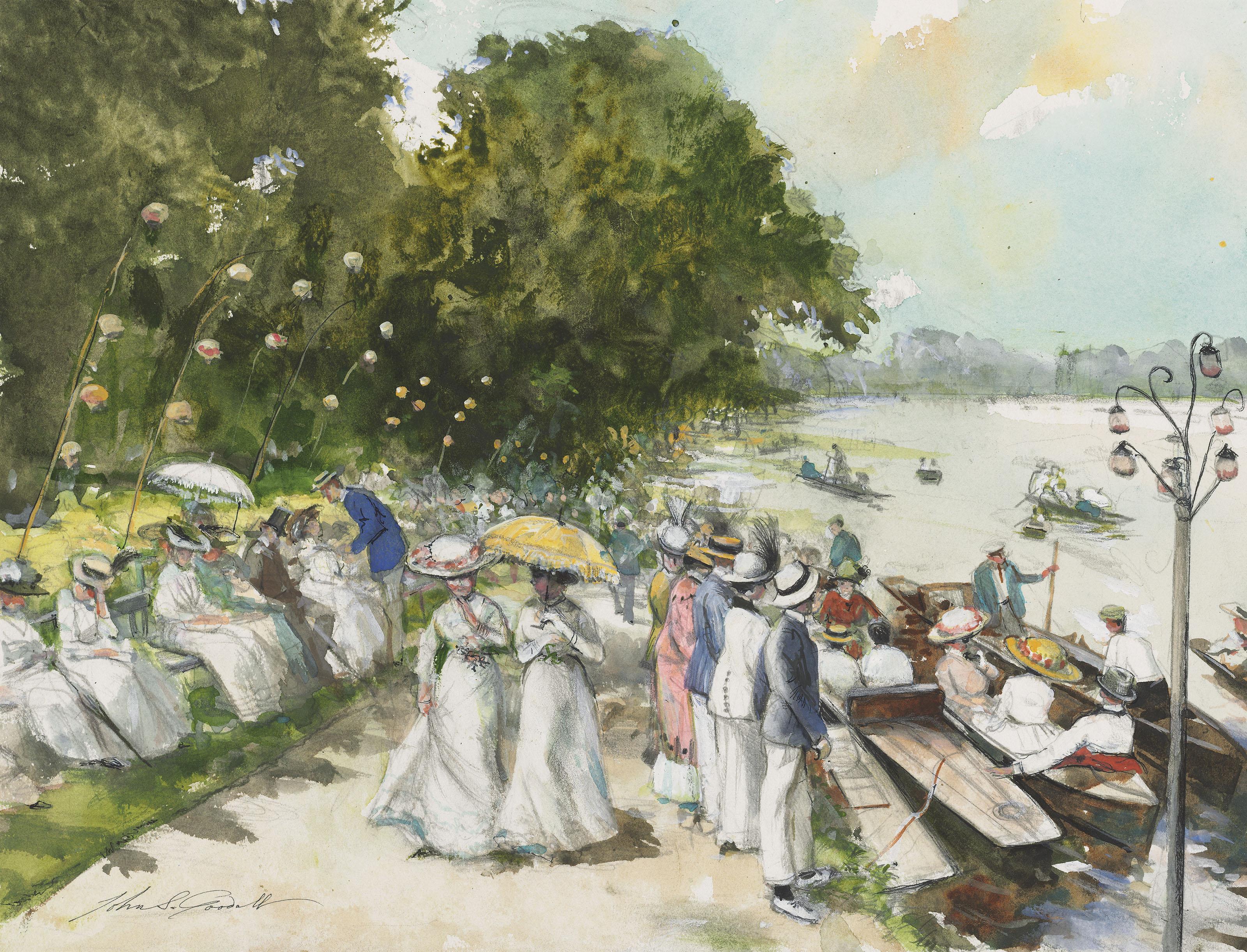 John Strickland Goodall, R.I., R.B.A. - Henley Regatta
