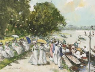John Strickland Goodall, R.I., R.B.A. - Henley Regatta