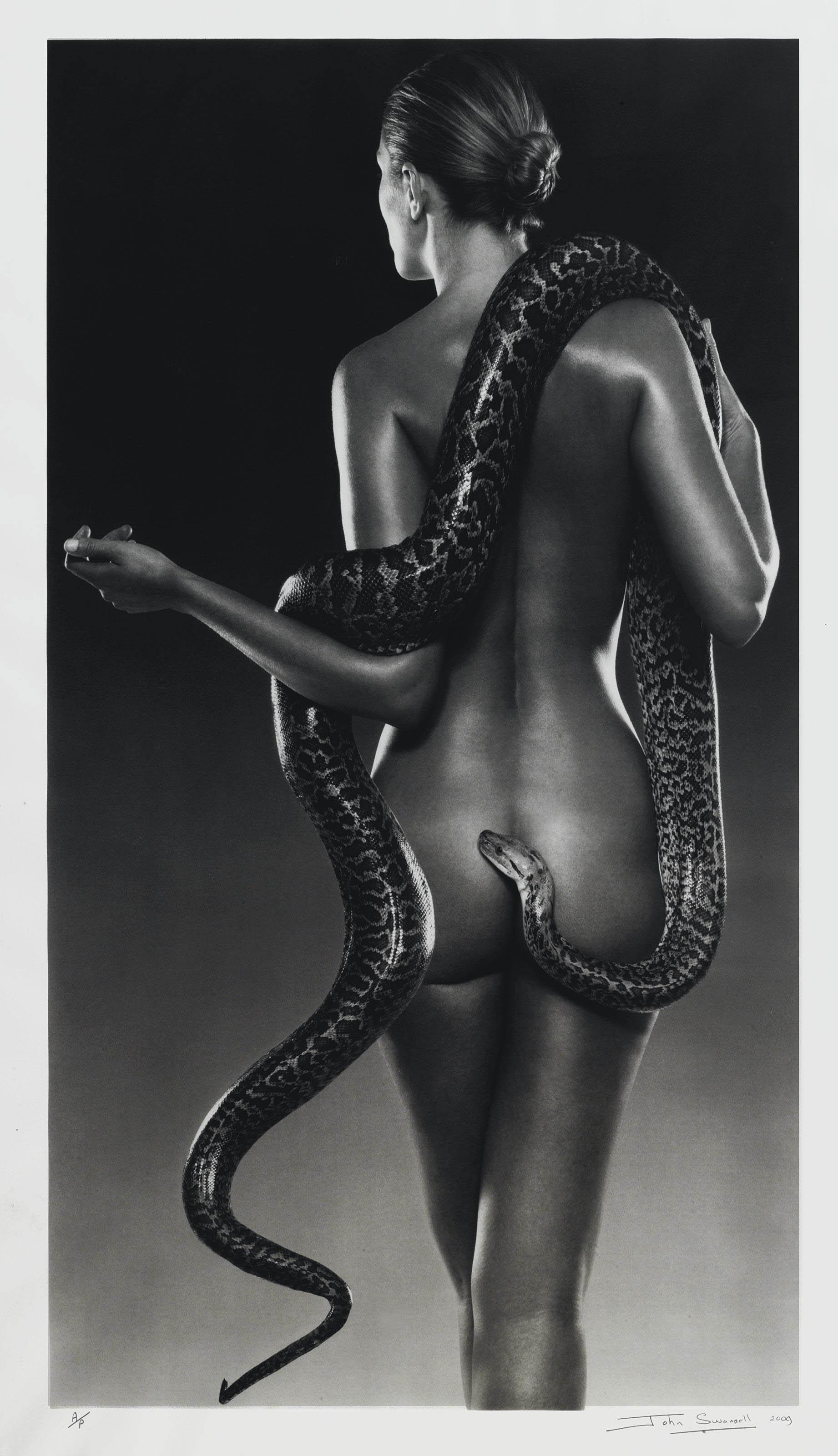 John Swannell - Nude With Snakes, 2009