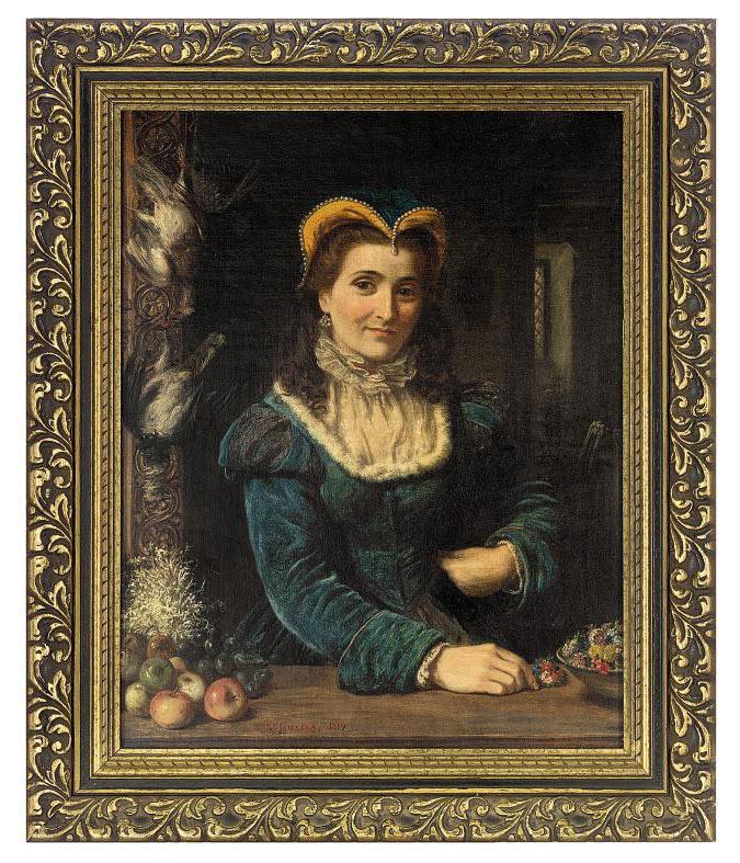 John Templeton Lucas - A lady at a casement