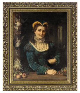 John Templeton Lucas - A lady at a casement