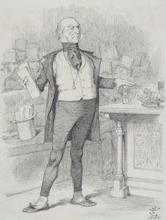 John Tenniel - ‘Question Time’ (‘Mr Gl-Dst-Ne (As Mr Micawber, “For This Occasion Only”) “I Am Delighted To Add That I Have Now An Immediate Prospect Of Something Turning Up. I Am Not At Liberty To Say In What Direction!’ – David Copperfield’)