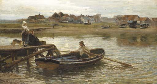 John Thomas Hamilton Macallum - Walberswick Ferry (1875)
