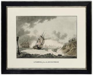 John Thomas Serres - View of Liverpool from the Rock Perch; View of Liverpool from the Powder Magazines; View of Liverpool from the Fort; and View of Liverpool from the Wood Side