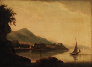 John Thomas Serres - View of Portofino, near Genoa