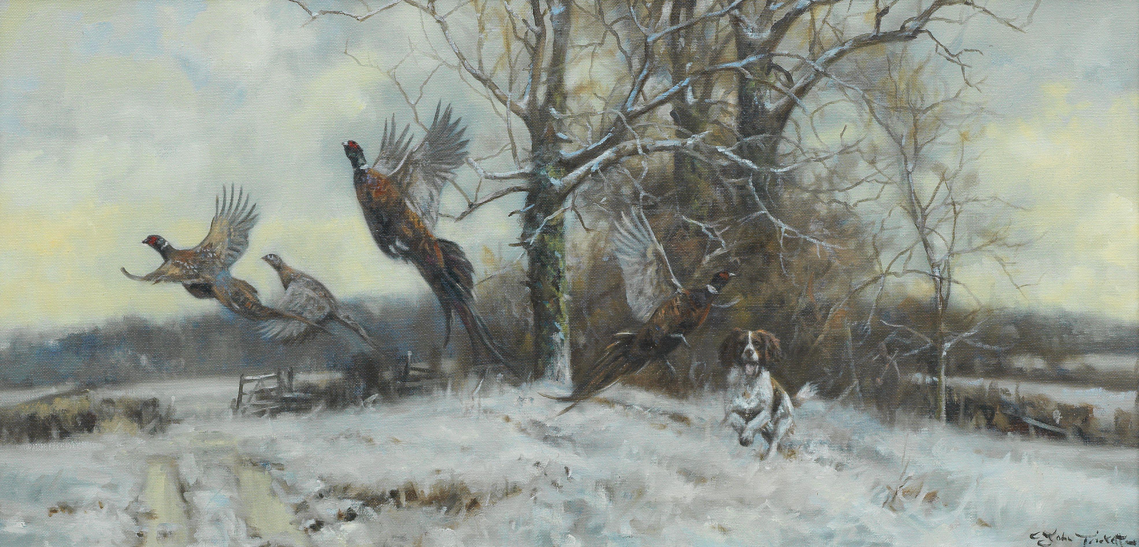 John Trickett - A Running Flush - Cocker Spaniel