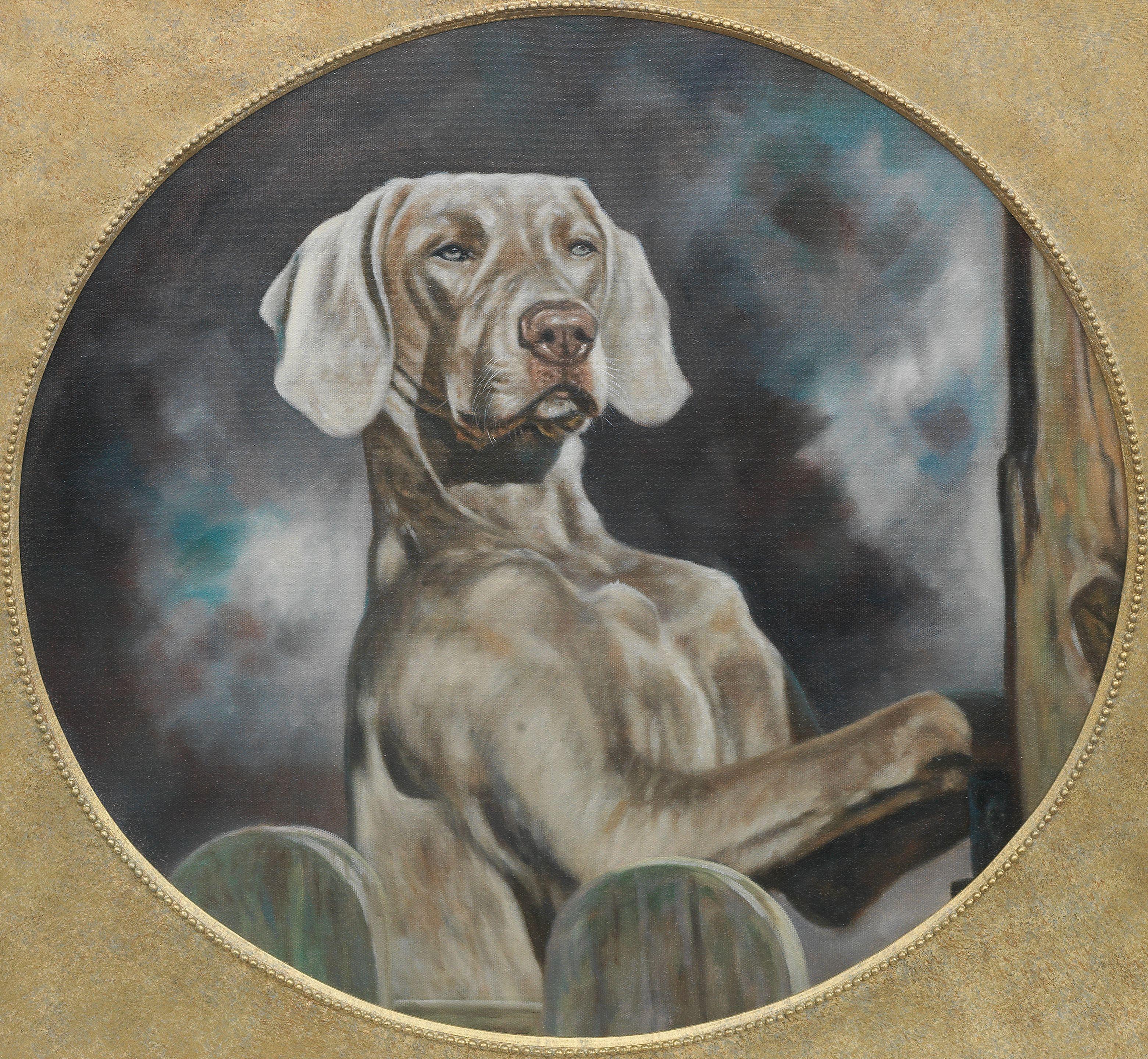 John Trickett - The Gatekeeper - Weimaraner