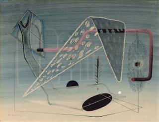 John Tunnard, A.R.A. - Moonlace