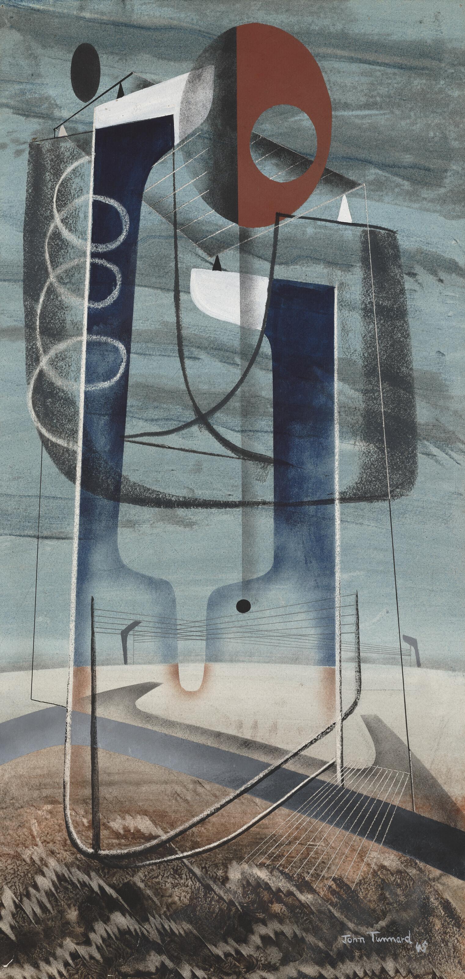 John Tunnard, A.R.A. - Radio For Vogue - Upright