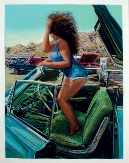 John Valadez - Emerald Tip Toe