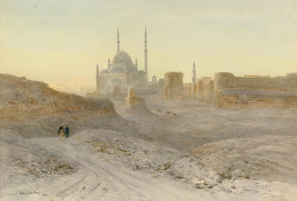 John Varley II - The Citadel and Mosque of Mehemet-Ali of the desert