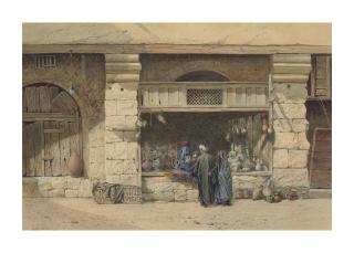 John Varley Jnr. - Bartering at a pottery stand
