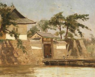 John Varley Jnr. - Nijo Castle wall, Kyoto