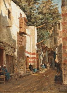 John Varley Jnr. - Street of the Sharouri, Cairo