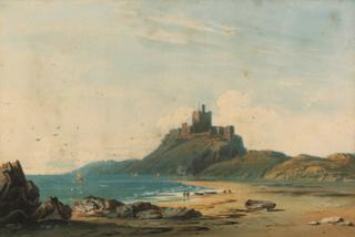 John Varley, O.W.S. - Bamburgh Castle