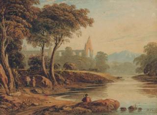 John Varley, O.W.S. - Bolton Abbey, Yorkshire