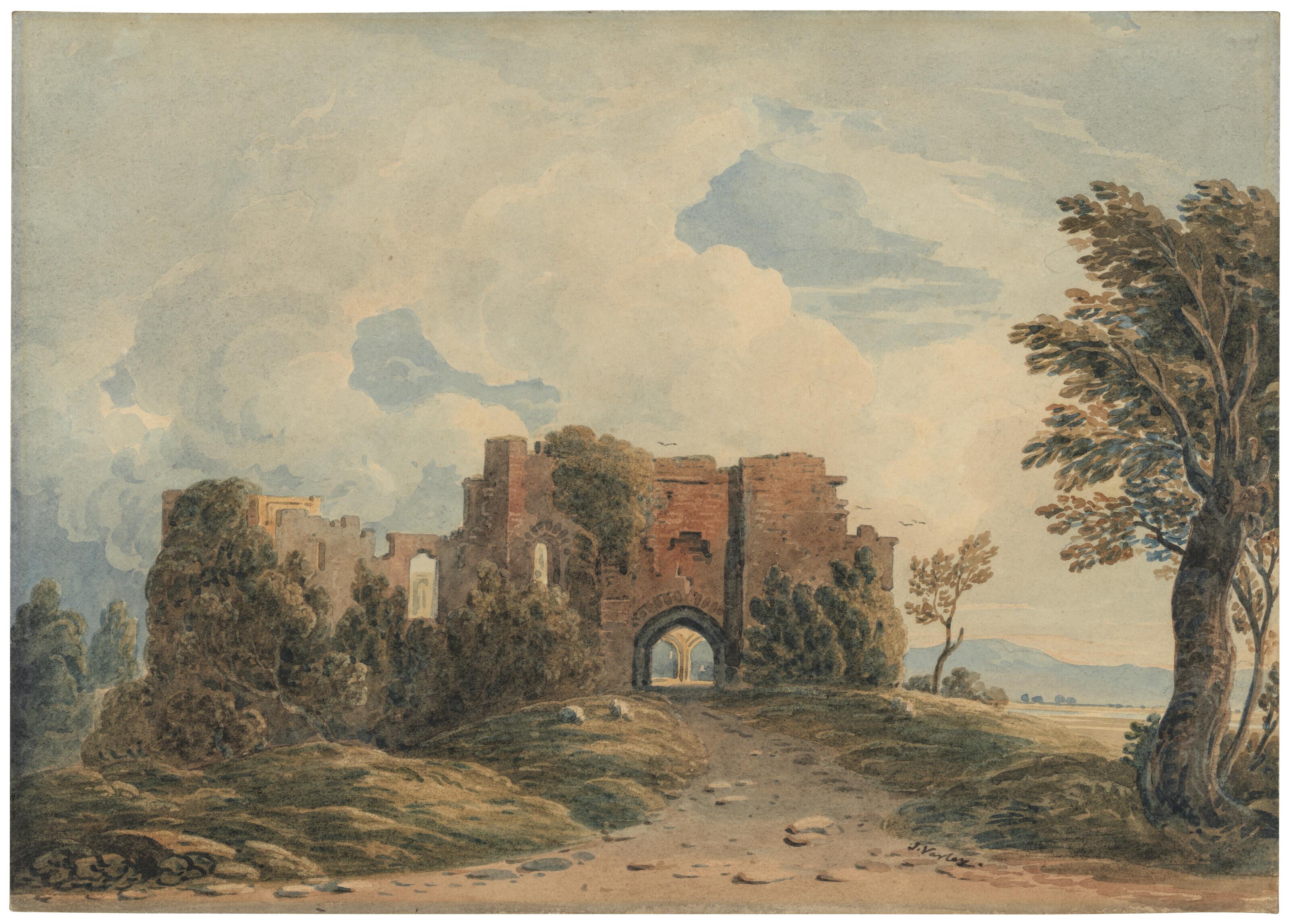 John Varley, O.W.S. - Goodrich Castle, Herefordshire