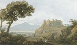 John Varley, O.W.S. - Harlech Castle, North Wales