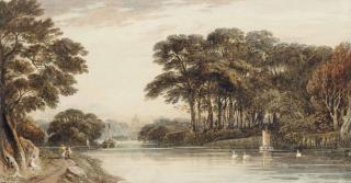 John Varley, O.W.S. - On The Upper Reaches Of The Thames