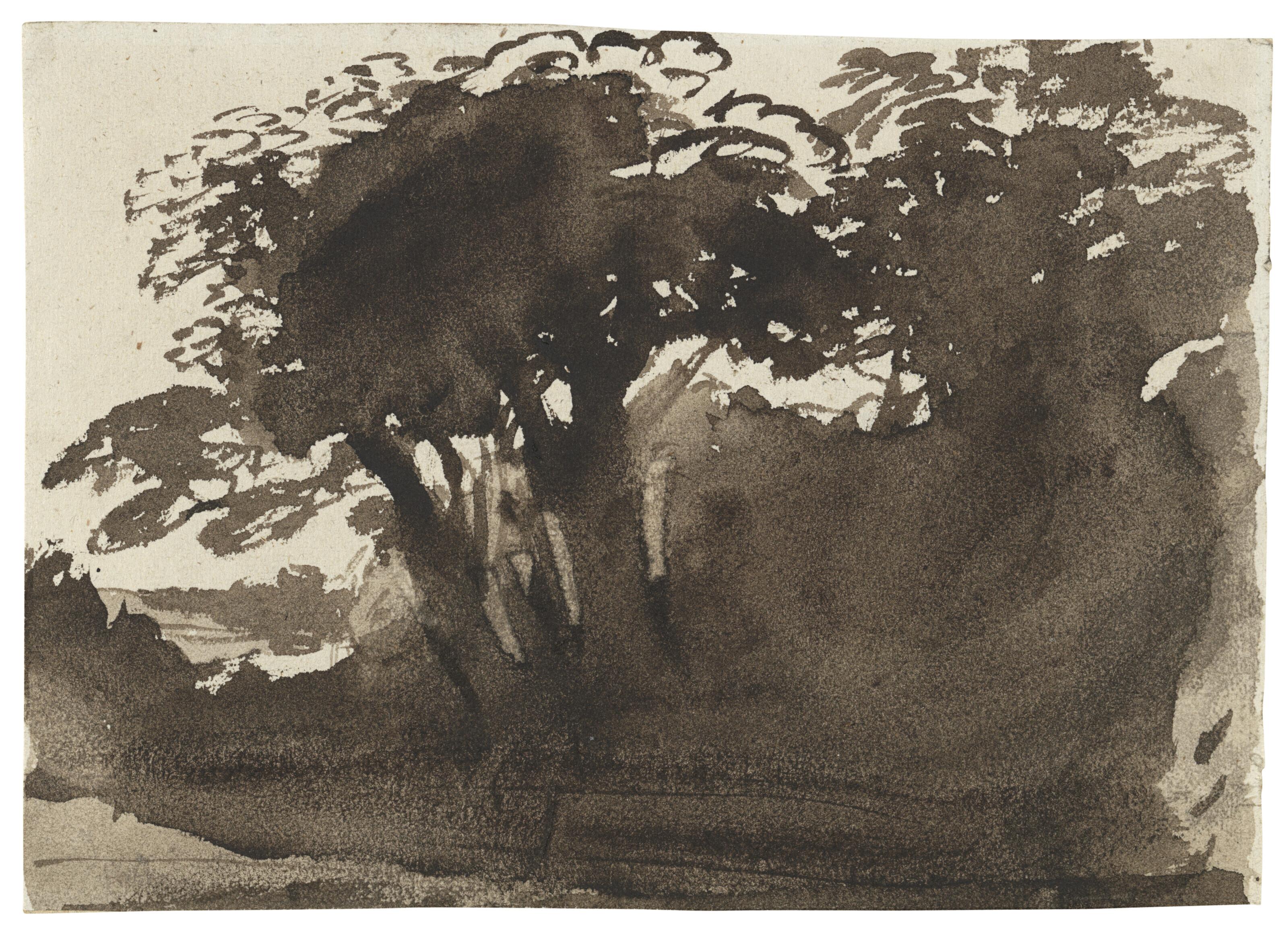 John Varley, O.W.S. - Study of trees